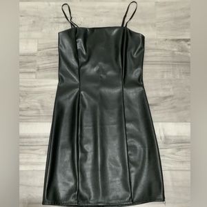 Windsor faux leather dress